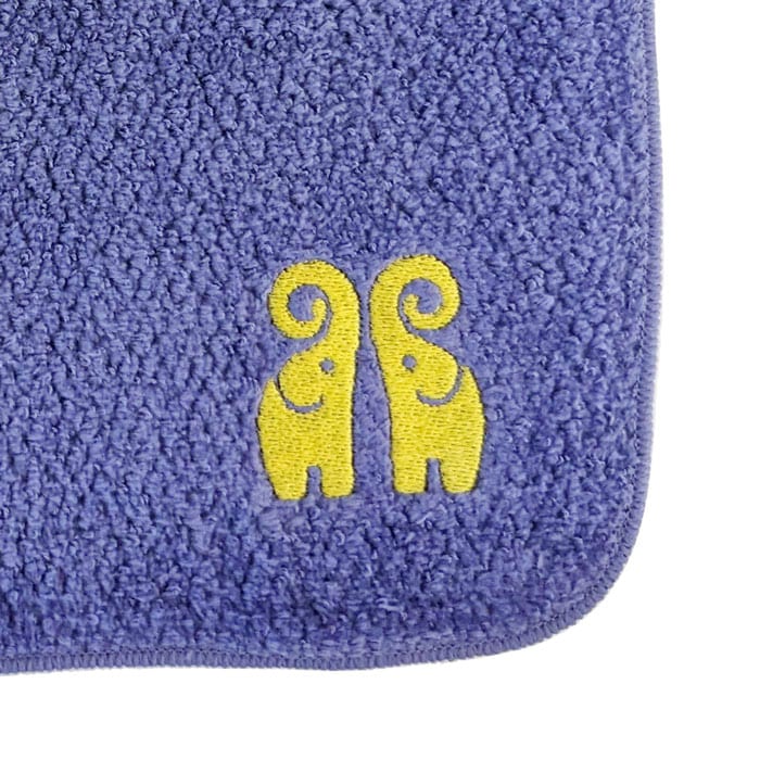 今治産 タオルハンカチ(パープル)