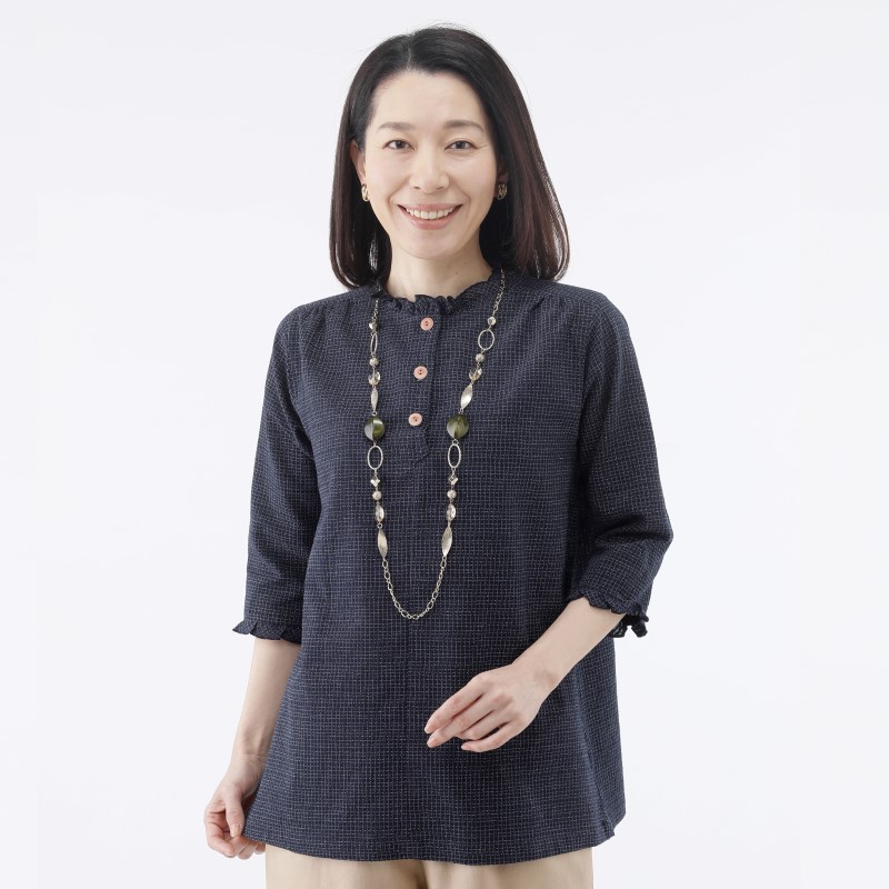 久留米ちぢみ織ブラウス | すべての商品 | | 交通新聞社 通販ショップ
