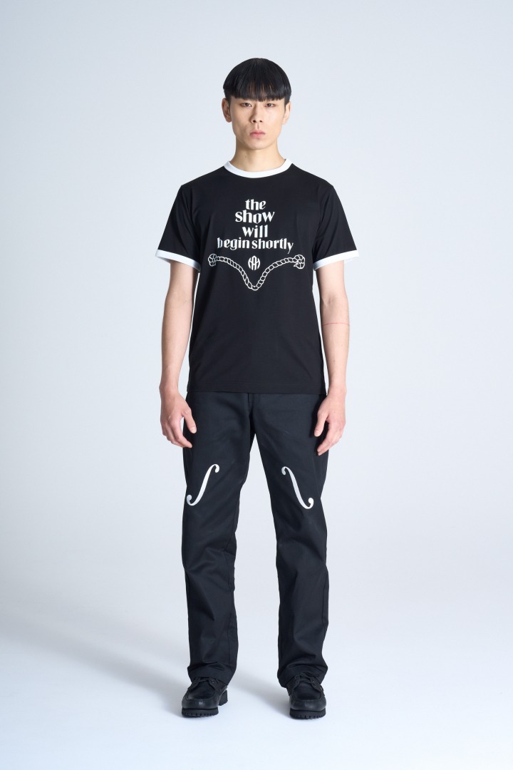 メッセージリンガーT シャツ ブラック