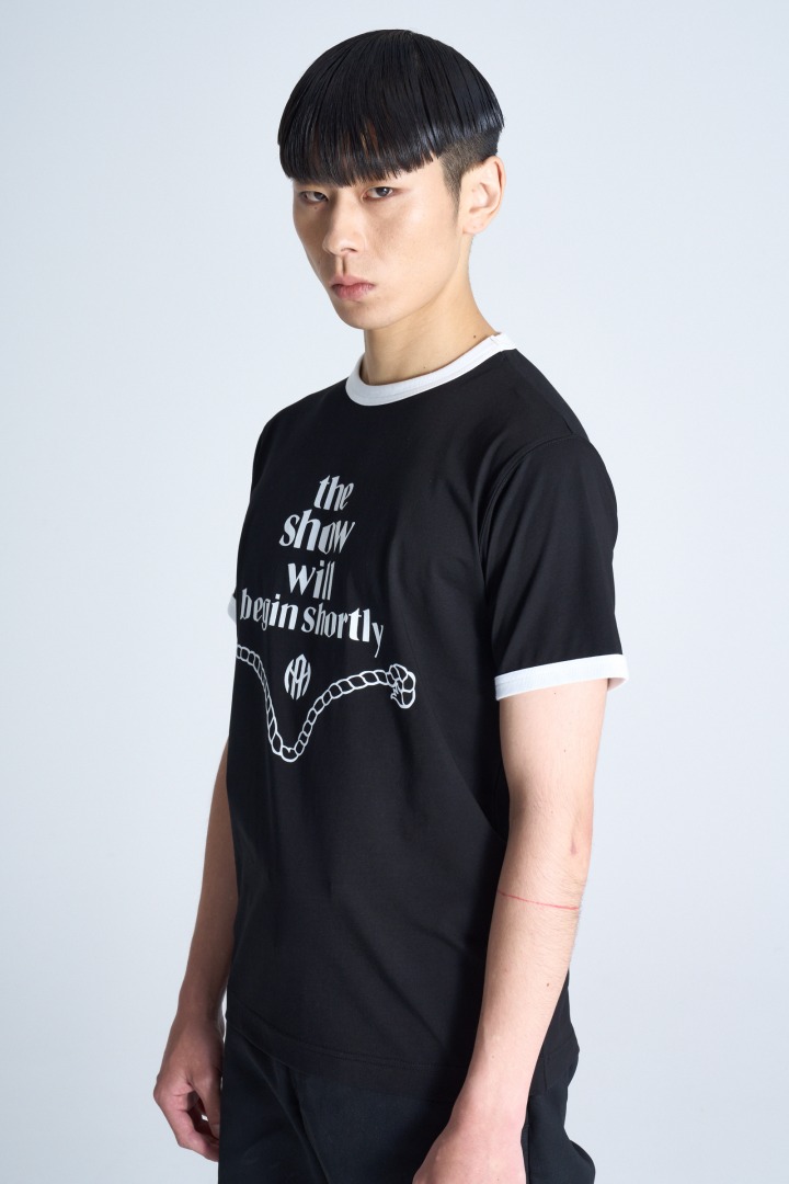 メッセージリンガーT シャツ ブラック