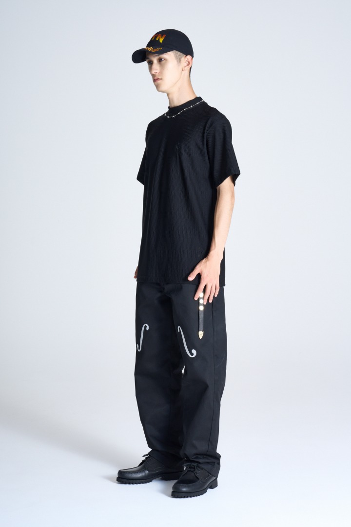 ワッフルメッシュモックネックロゴTシャツ | すべての商品 | Matin Avenir