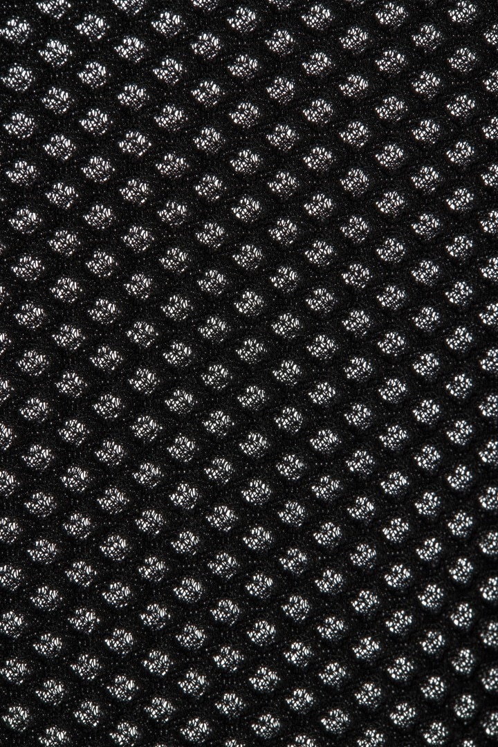 ワッフルメッシュモックネックTシャツ