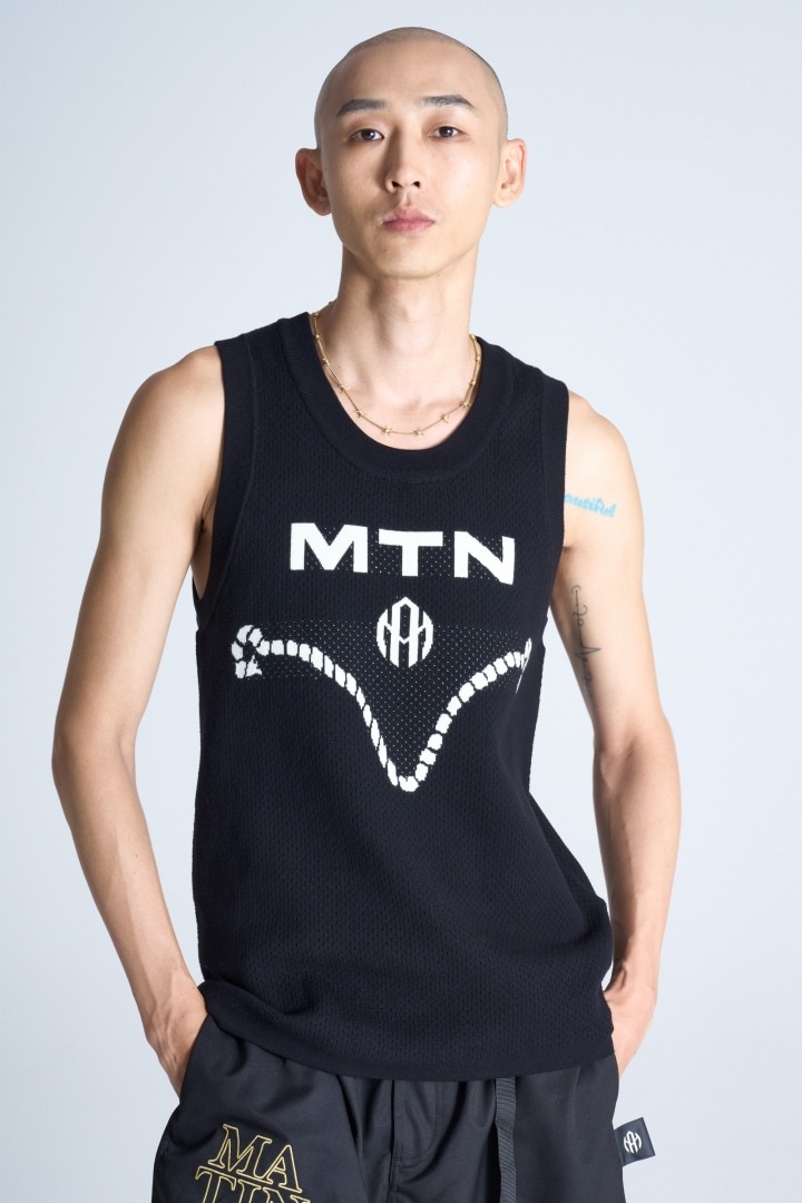 ニットバスケタンクトップ