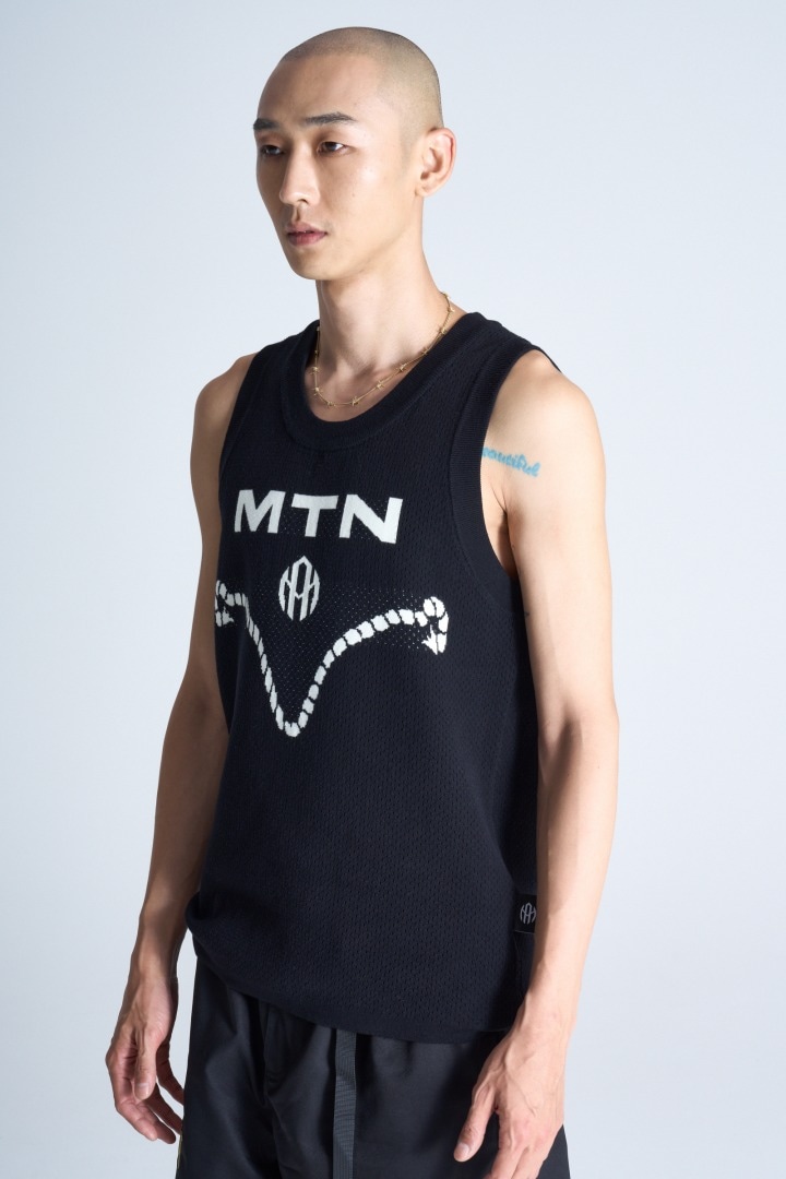 ニットバスケタンクトップ