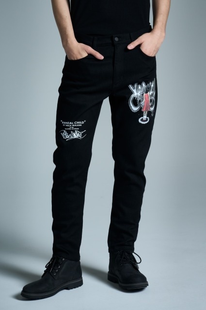 BLACKCOMMEdesGARCONS ブラックデニムサルエルパンツ サルエルパンツ デニムパンツ - メルカリ