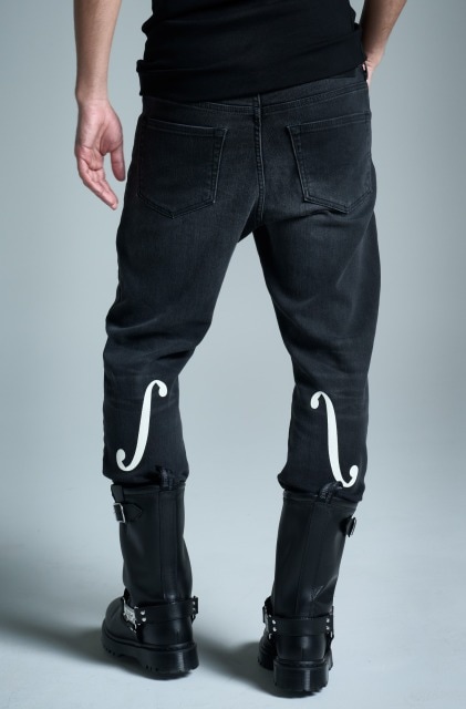 “VANDAL CHILD”BY Nick Walker EDWIN サルエルスキニーストレッチデニム グレー