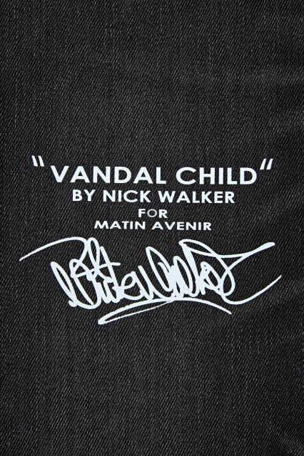 “VANDAL CHILD”BY Nick Walker EDWIN サルエルスキニーストレッチデニム グレー
