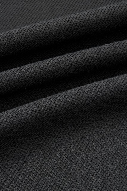 コットンリブタンクトップ ブラック