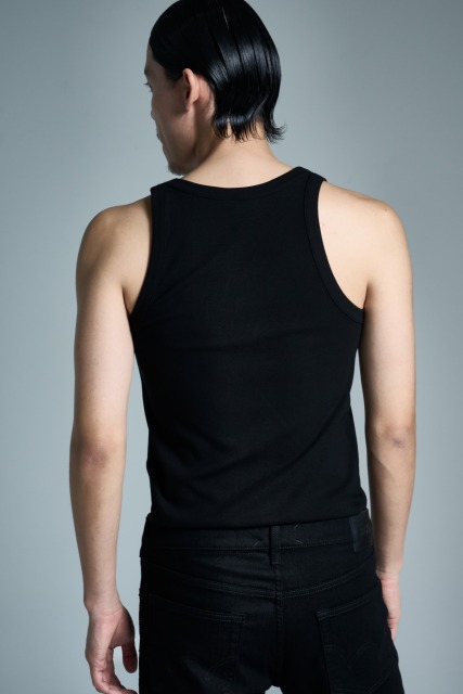 コットンリブタンクトップ ブラック | すべての商品 | Matin Avenir