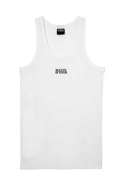 コットンリブタンクトップ ホワイト | すべての商品 | Matin Avenir