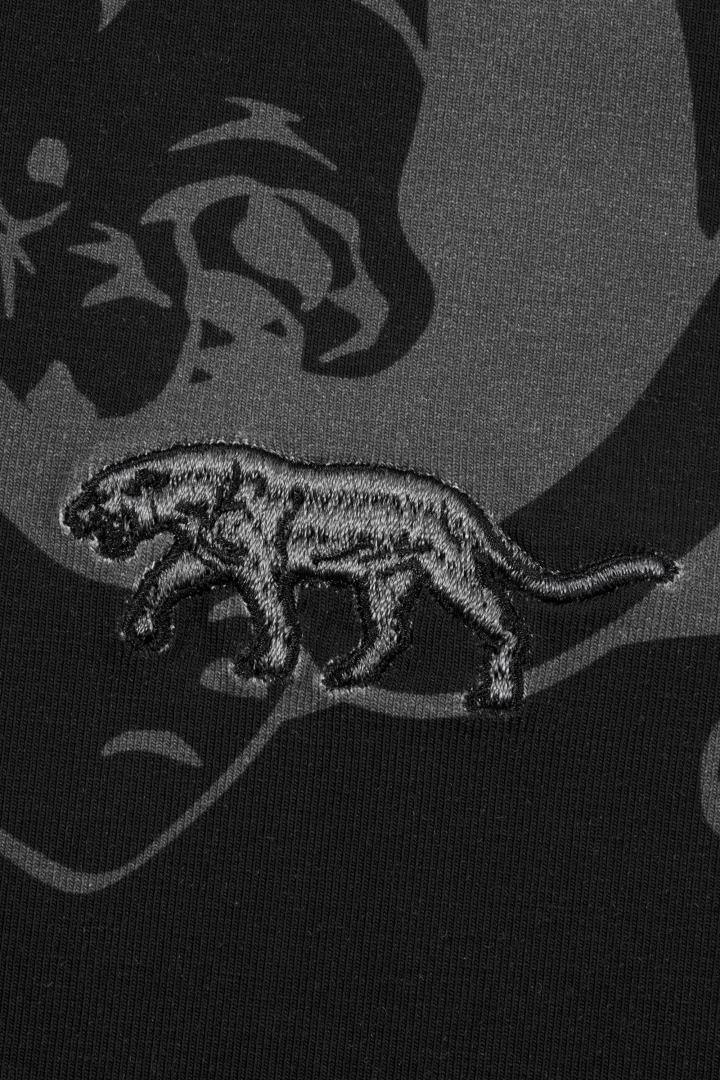 黒豹総柄Tシャツ ビックシルエット