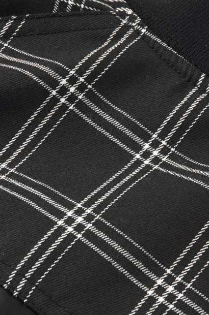 チェック切り替えMA1ジャケット