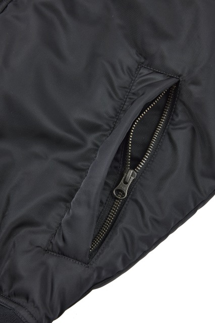 チェック切り替えMA1ジャケット