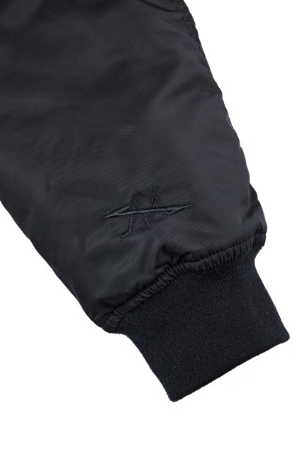 チェック切り替えMA1ジャケット