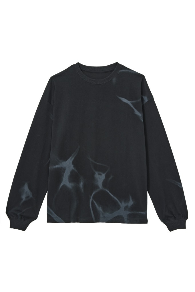 タイダイ染めプリント ロングTシャツ