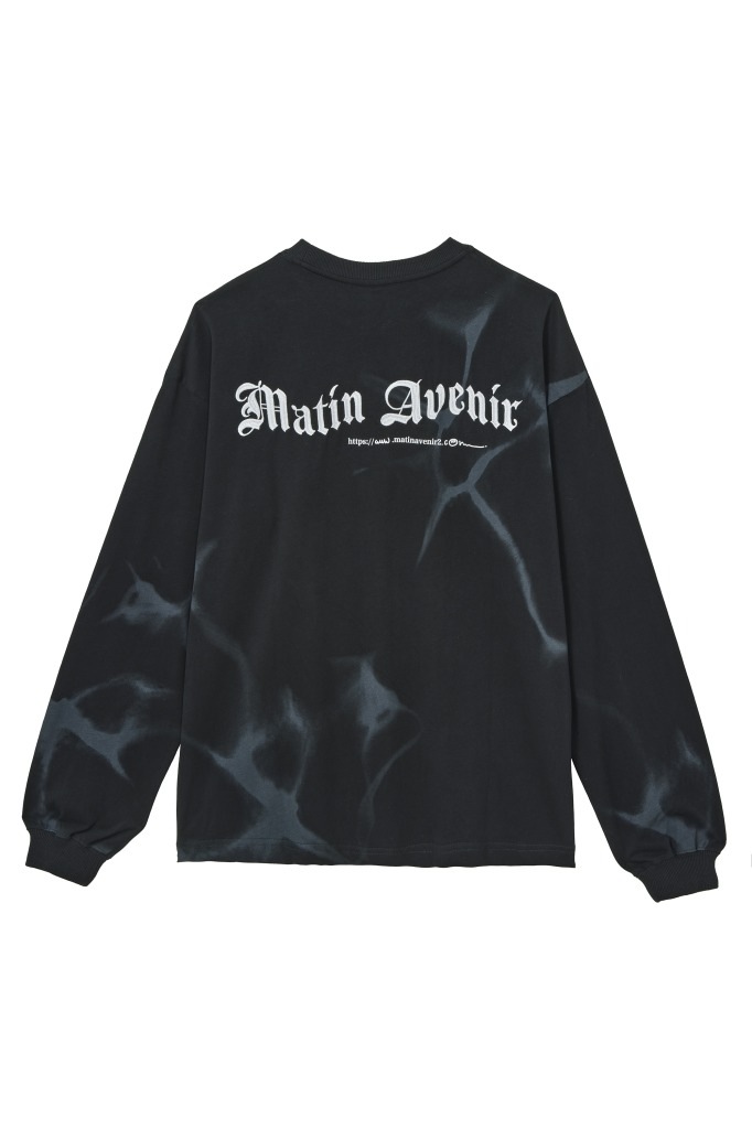 タイダイ染めプリント ロングTシャツ