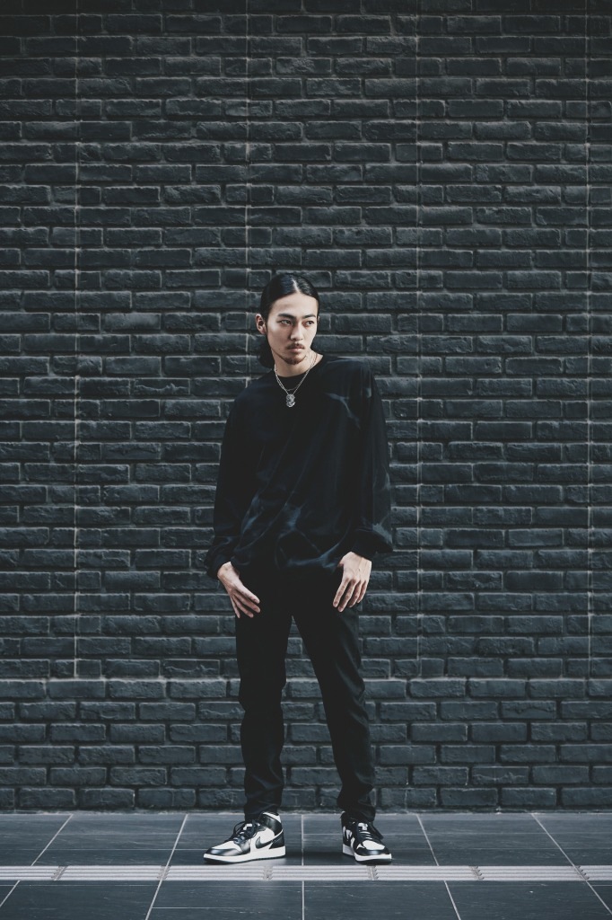 タイダイ染めプリント ロングTシャツ