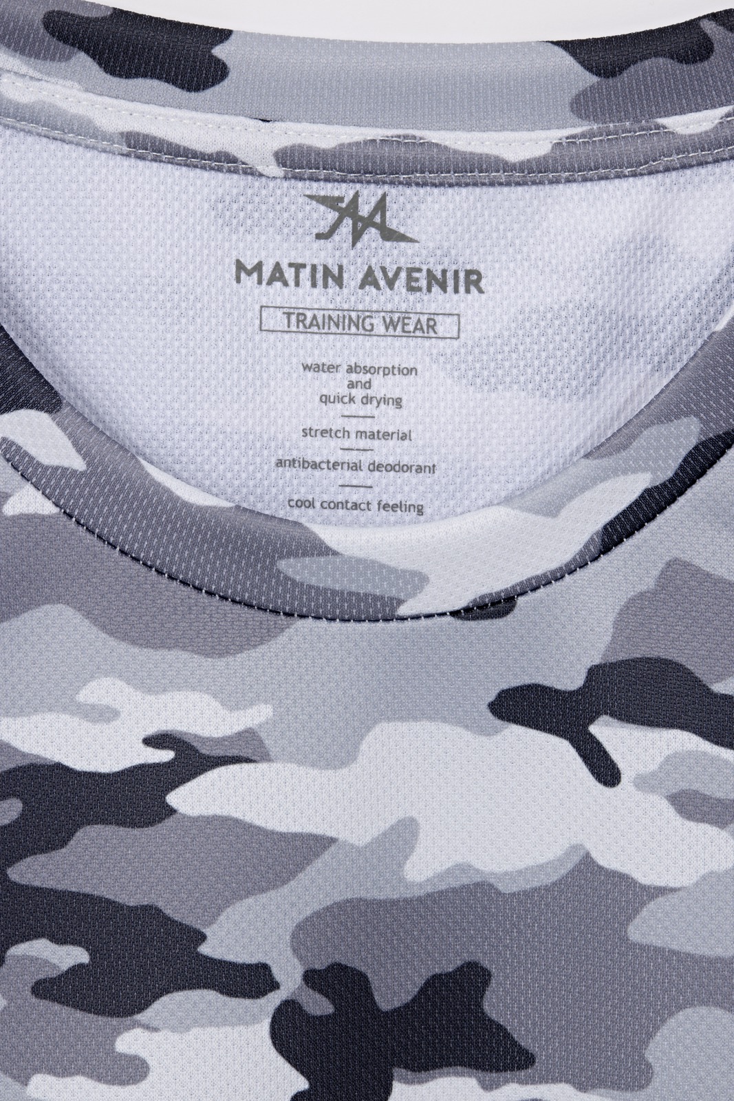 TRAINING WEAR ノースリーブ 迷彩 ホワイト