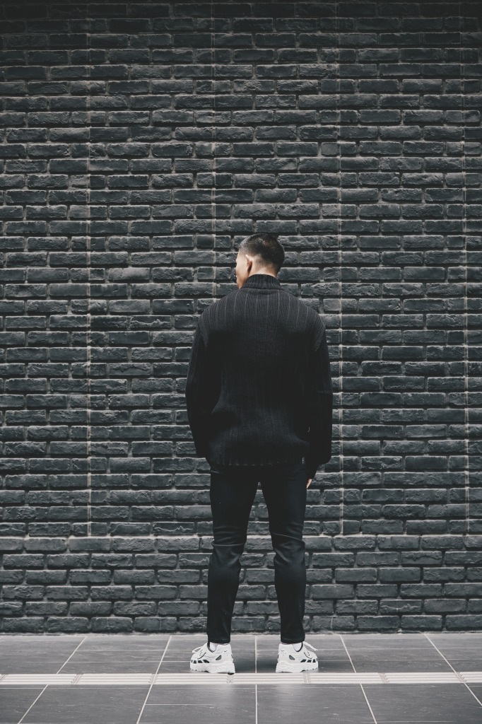 タートルネックニット