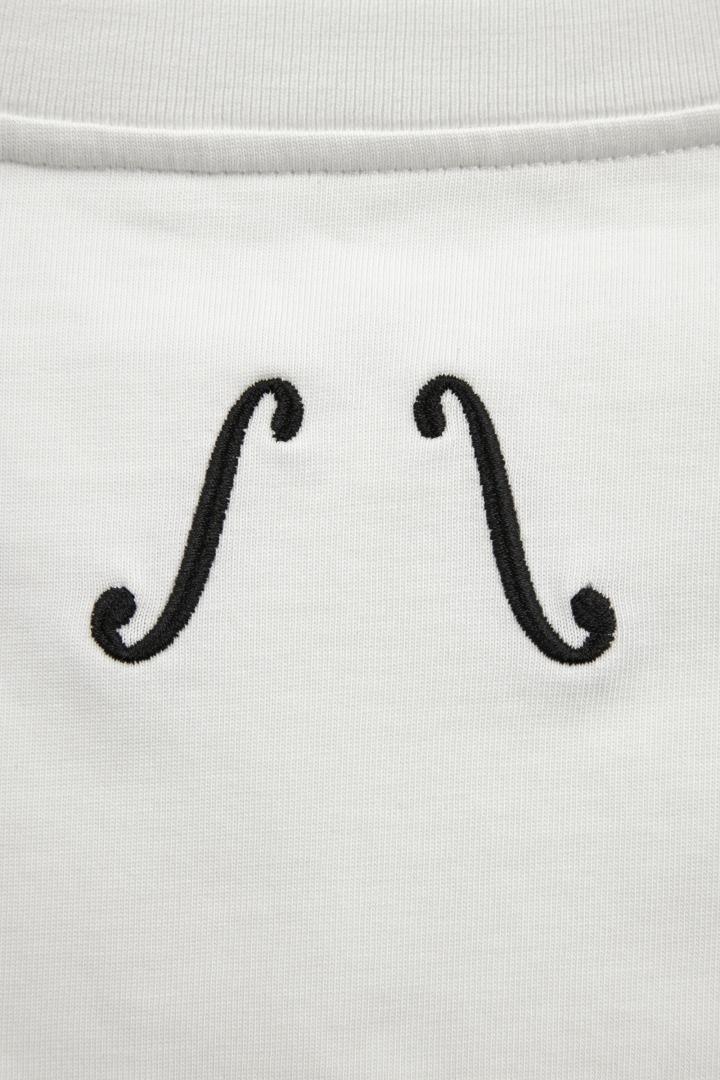 ワンポイントロゴ刺繍Tシャツ ホワイト