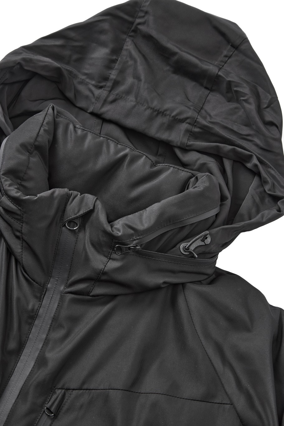 インフードダウンジャケット