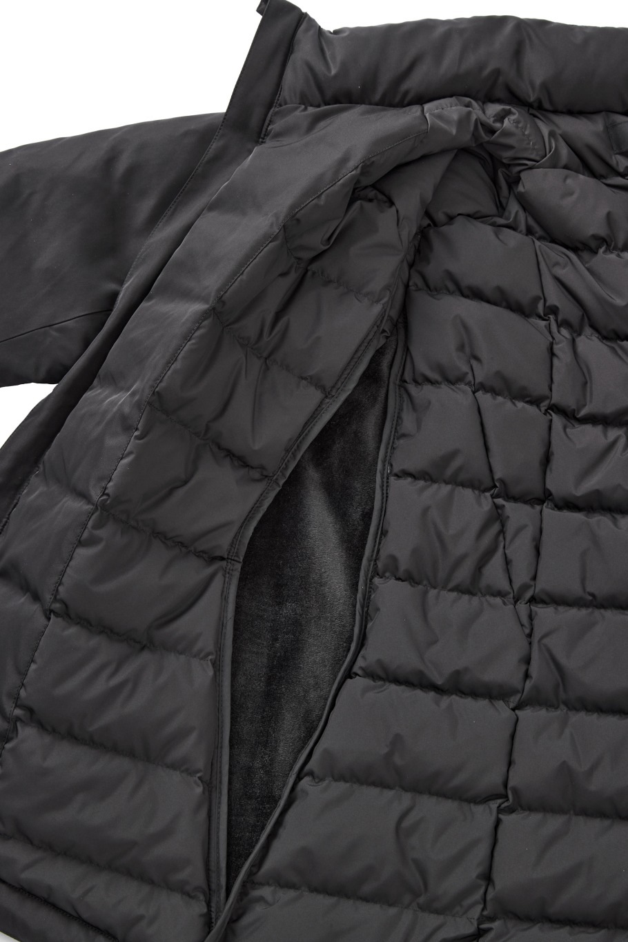 インフードダウンジャケット