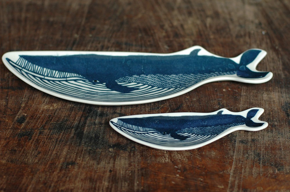 katakata 「印判手」の皿 クジラ | zuiun onlineshop