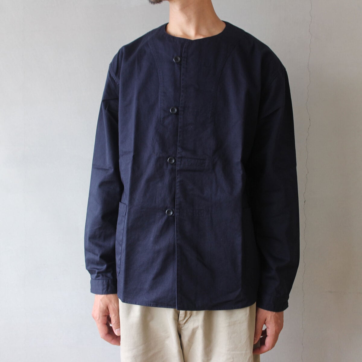 LOLO カラーレス ループシャツ 長袖 ネイビーL | zuiun onlineshop