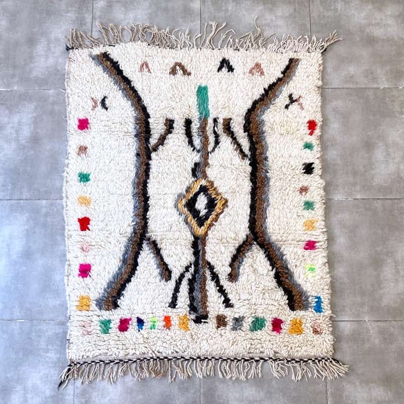 アジラルラグ-No.28 (110×90cm) | Moroccan Rug - モロッコラグ,Azilal