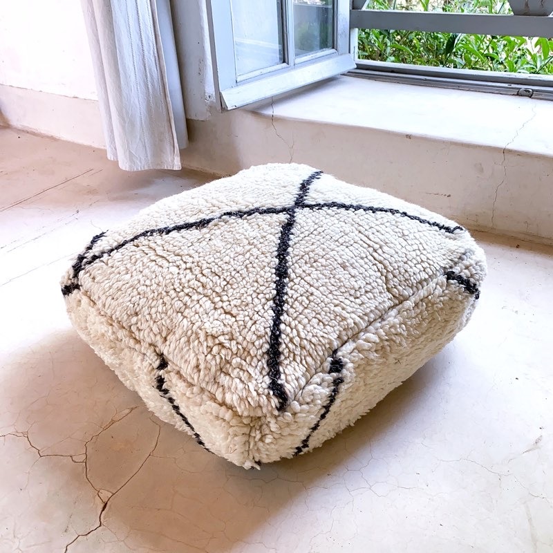 モロッカンプフ（ベニワレンプフ） ベニワレンプフ-No.25 ≪Vintage≫ | Moroccan Pouf－モロッコプフ