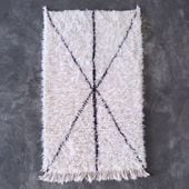 上質 ベニワレン 一点物 65cm x 93cm＋フリンジ各7cm ベニワレン商品一覧/ モロッコラグ【zwina】