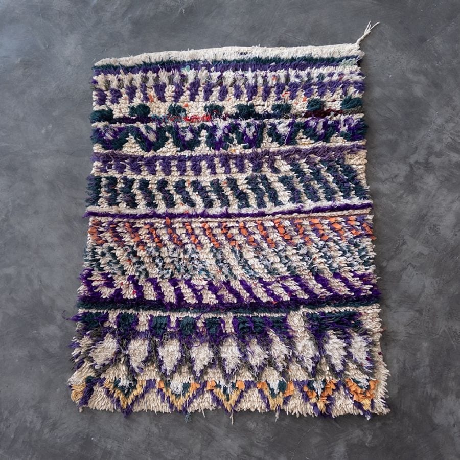 ボシャルウィットラグ　モロッコラグ ボシャルウィットラグ-No.52 (140×112cm) ≪Vintage≫ | すべての商品